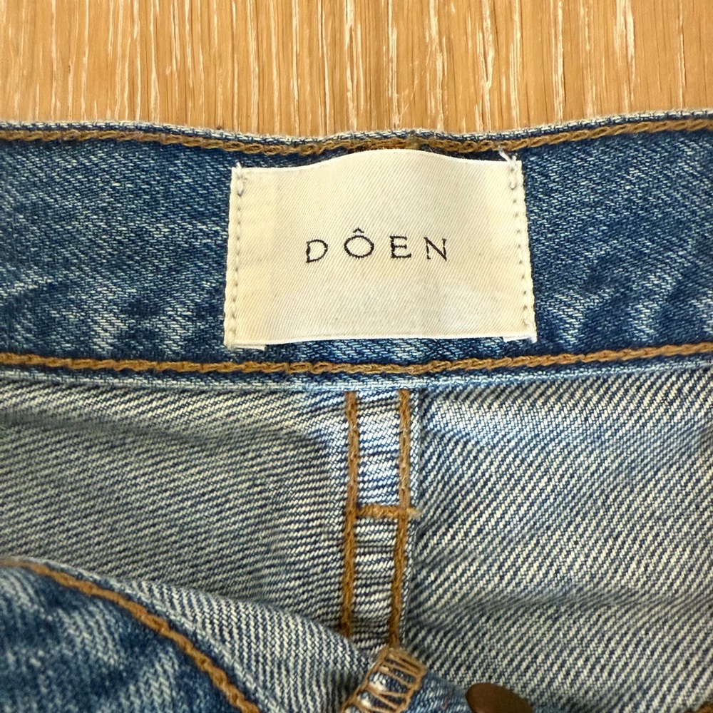 DOEN Enid Classic Blue Jean Shorts Size 25 - Picture 4 of 6
